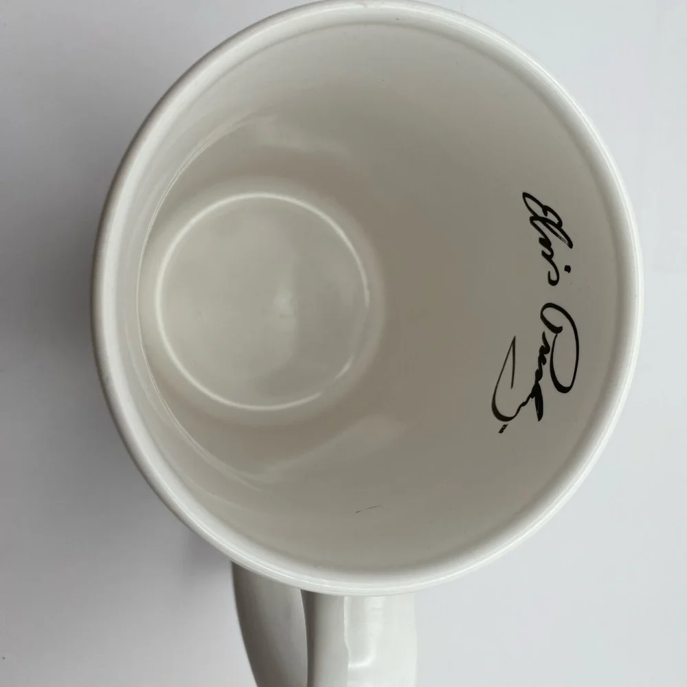 Vintage 2001 Elvis Presley Montage Coffee Mug M Ware China Signature Inside